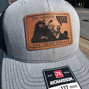 YOU MISSED! Trump 2024 112 Richardson Trucker Hat